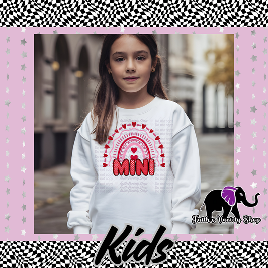 Mini Rainbow Hearts Kids Sweater