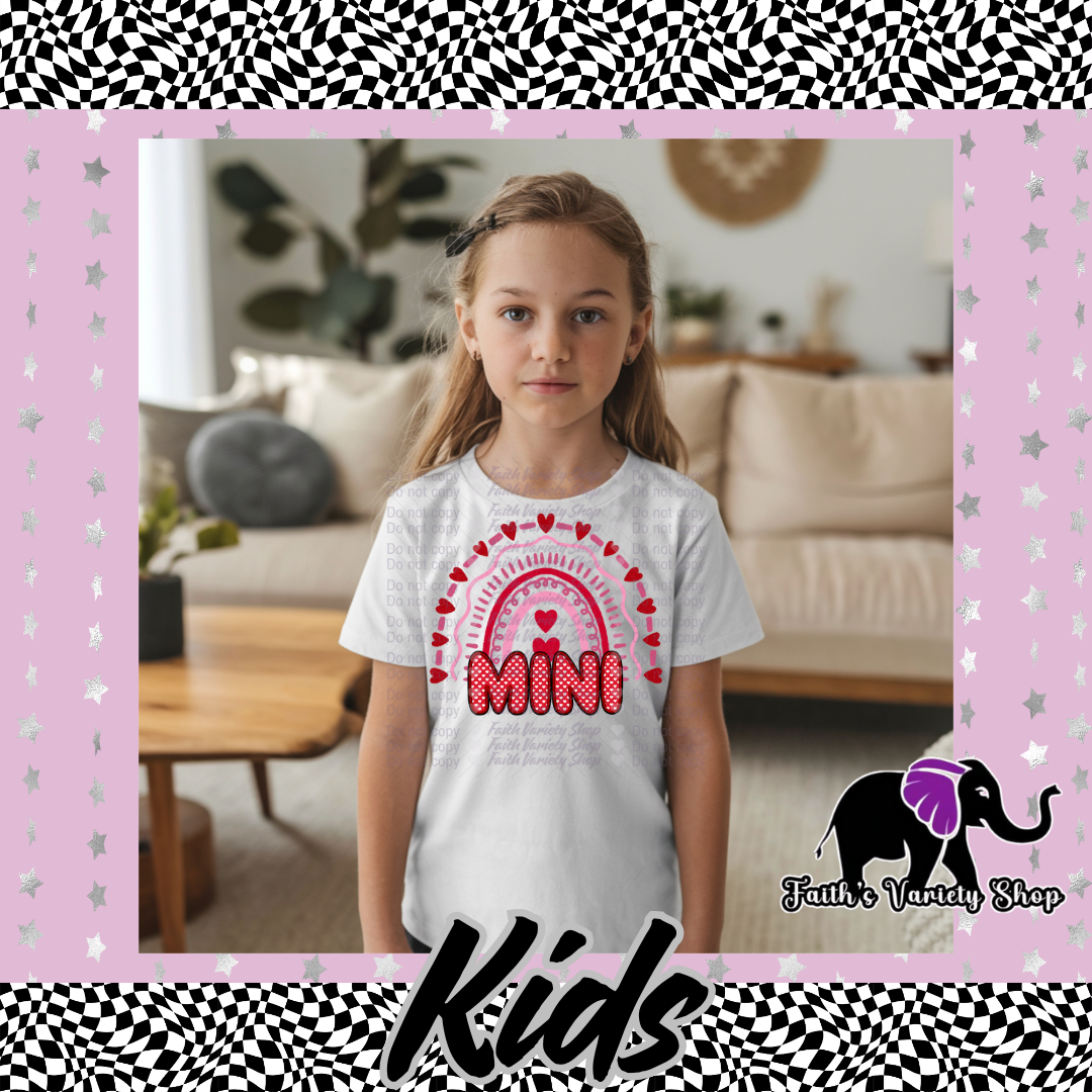 Mini Rainbow Hearts Kids Shirt