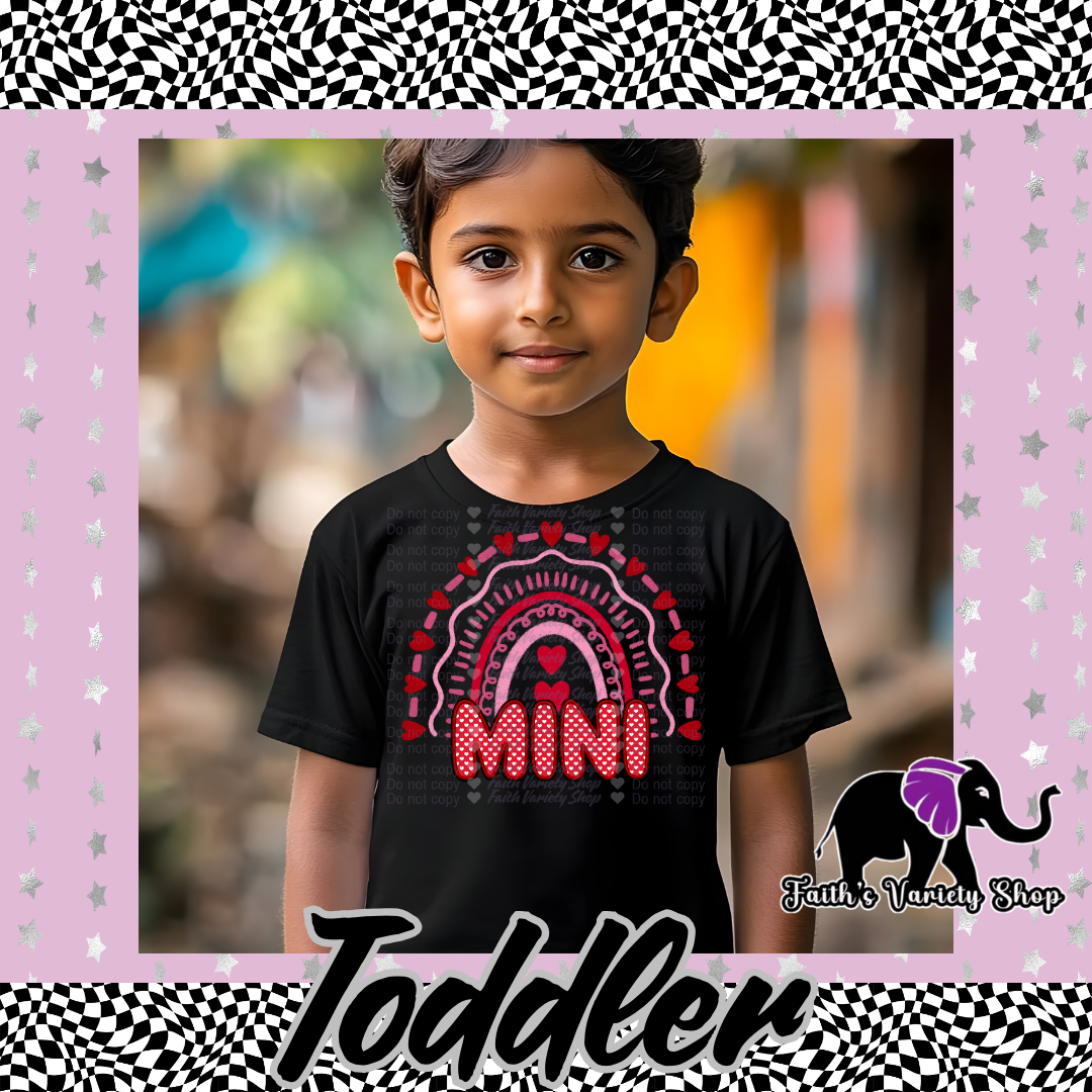 Mini Rainbow Hearts Toddler Shirt