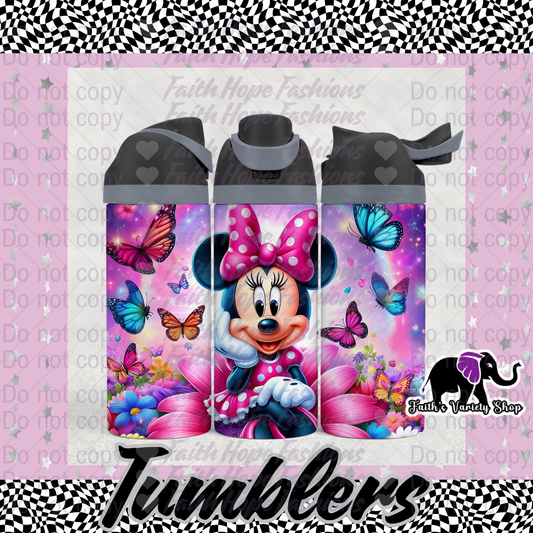 Minnie Butterflies Owala Style Tumbler