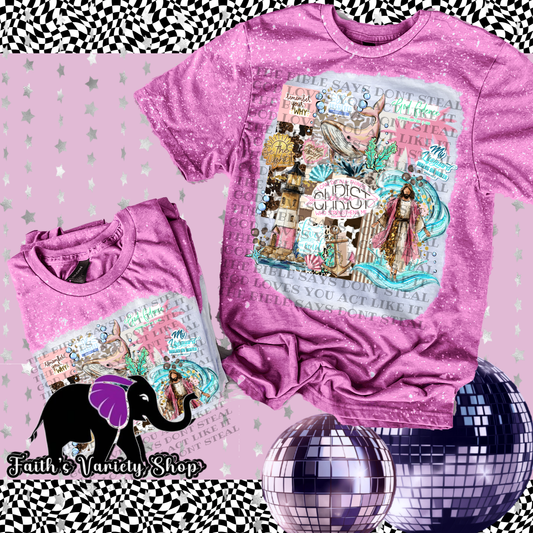 I Can Do All Things Through Christ Bleached Shirt