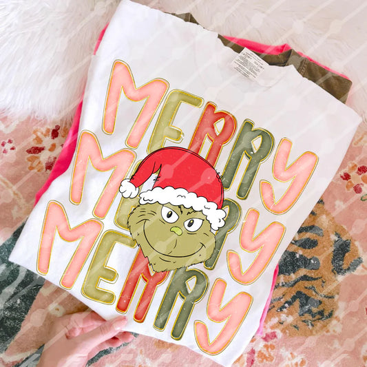 Merry Green Guy Kids Shirt