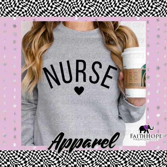 Nurse Heart Adult Sweater