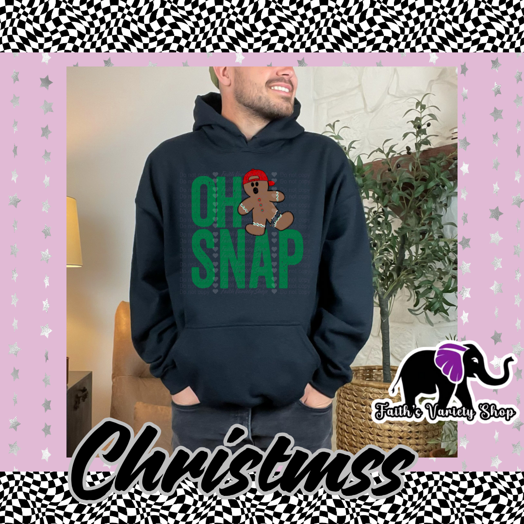 Oh Snap Boy Adult Hoodie