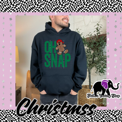 Oh Snap Boy Adult Hoodie