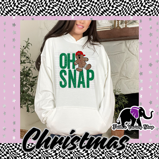 Oh Snap Boy Adult Hoodie