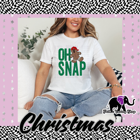 Oh Snap Boy Adult T Shirt