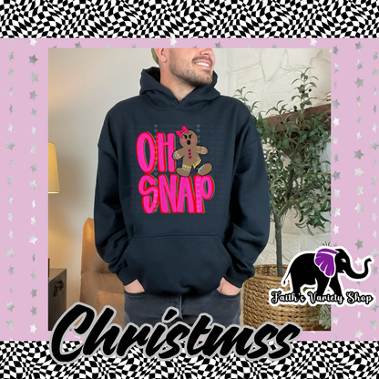 Oh Snap Girl Adult Hoodie