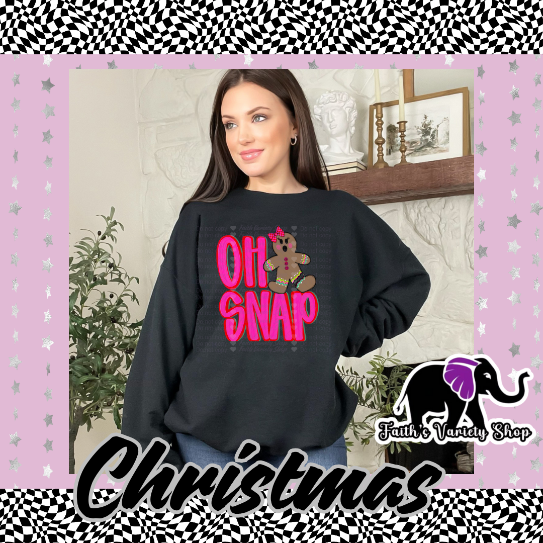 Oh Snap Girl Adult Sweater