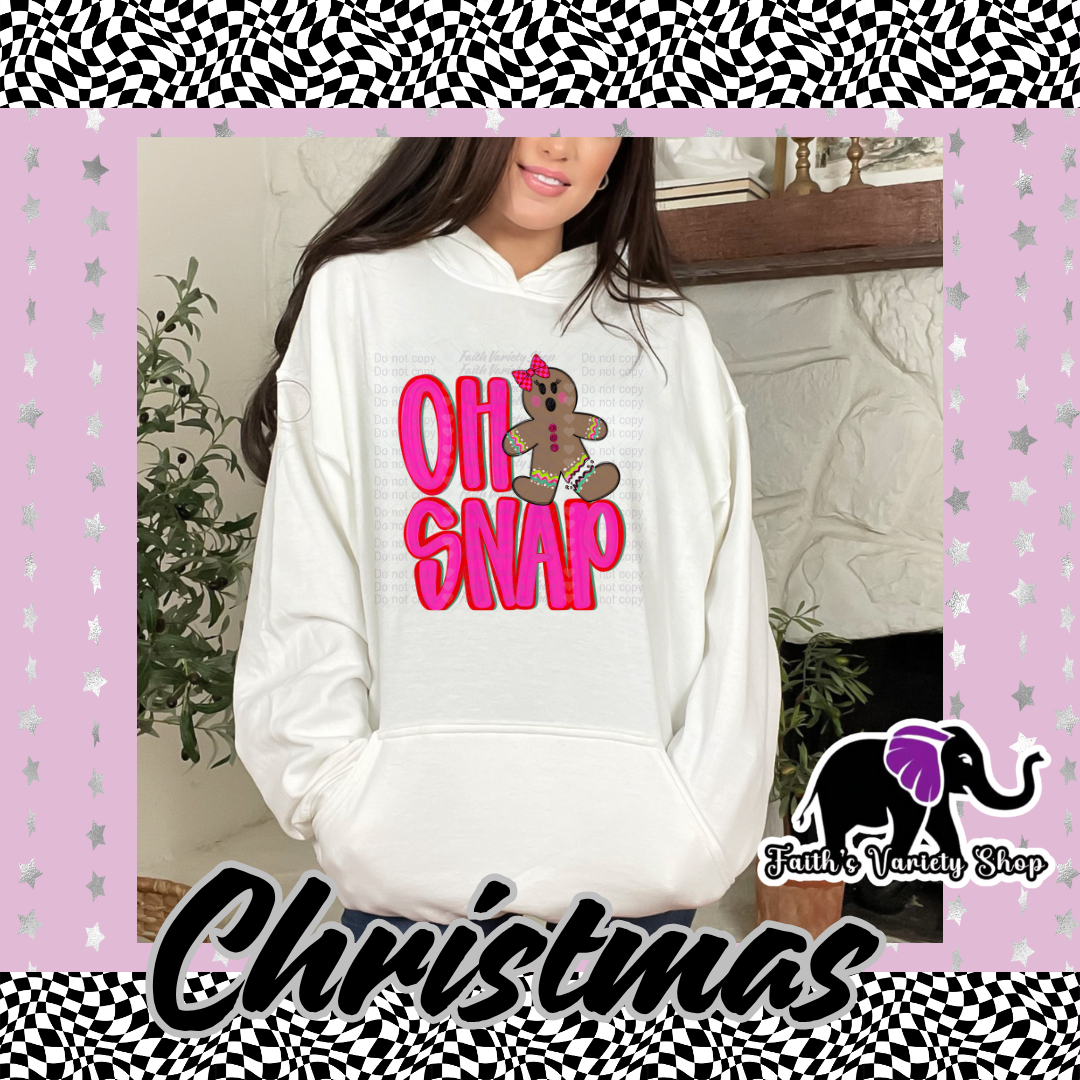 Oh Snap Girl Adult Hoodie