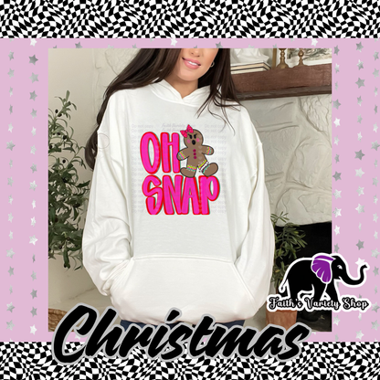 Oh Snap Girl Adult Hoodie