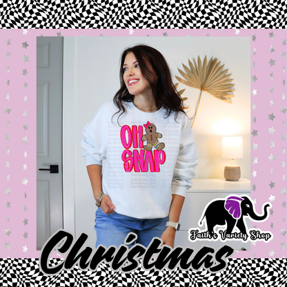 Oh Snap Girl Adult Sweater