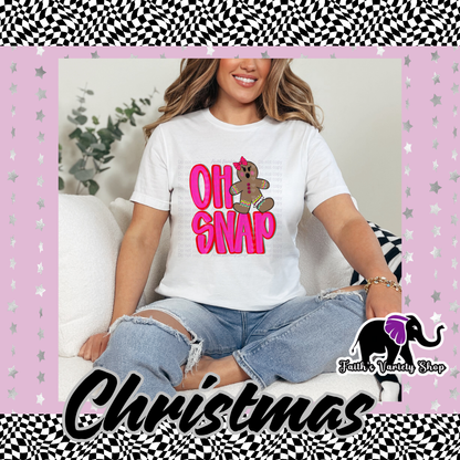 Oh Snap Girl Adult T Shirt