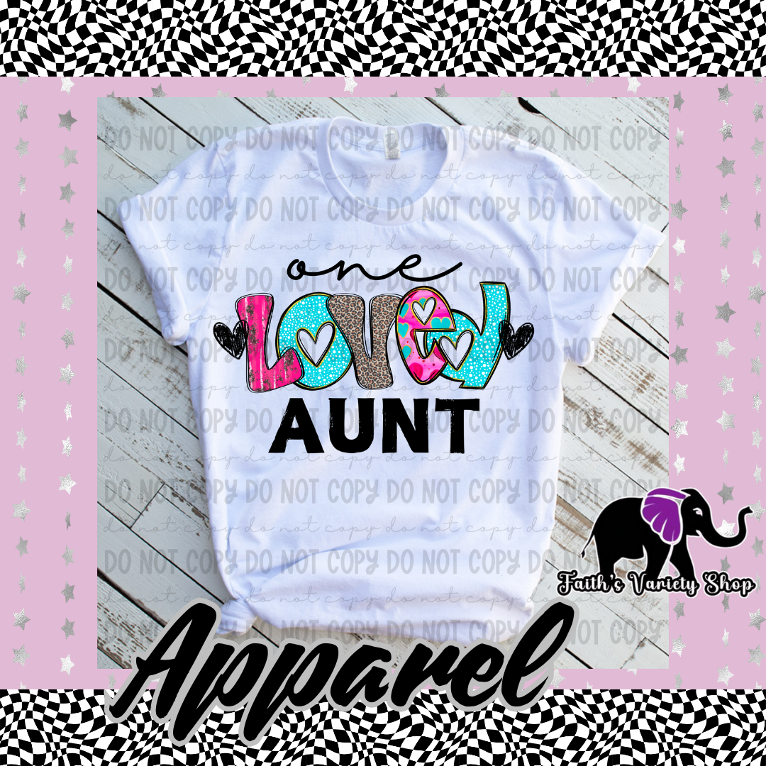 One Loved Aunt Adult Shirt