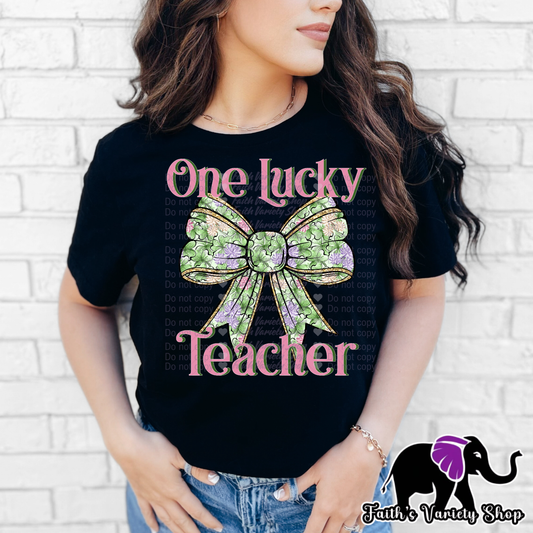One Lucky Teacher Apparel