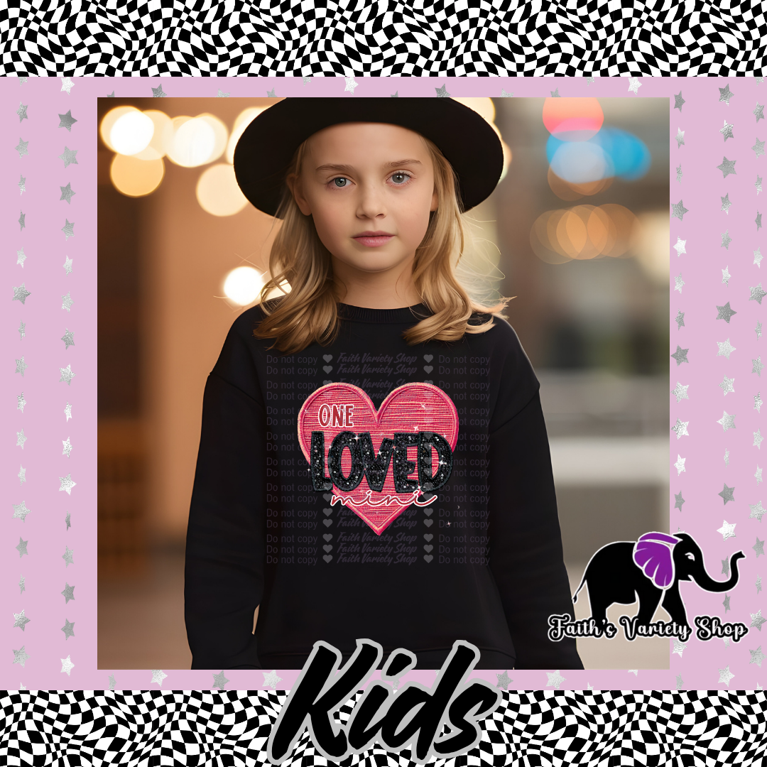 One Loved Mini Heart Kids Sweater