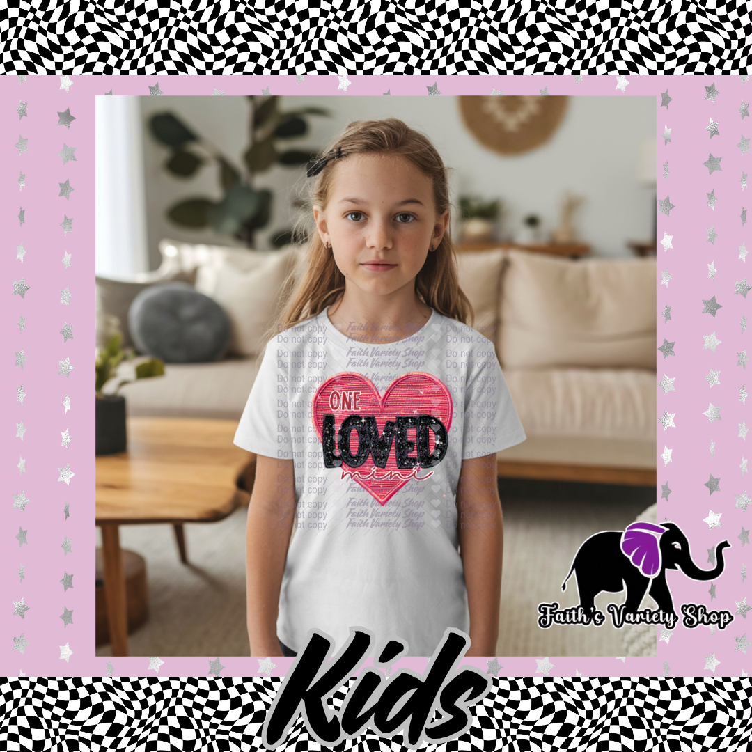 One Loved Mini Heart Kids Shirt