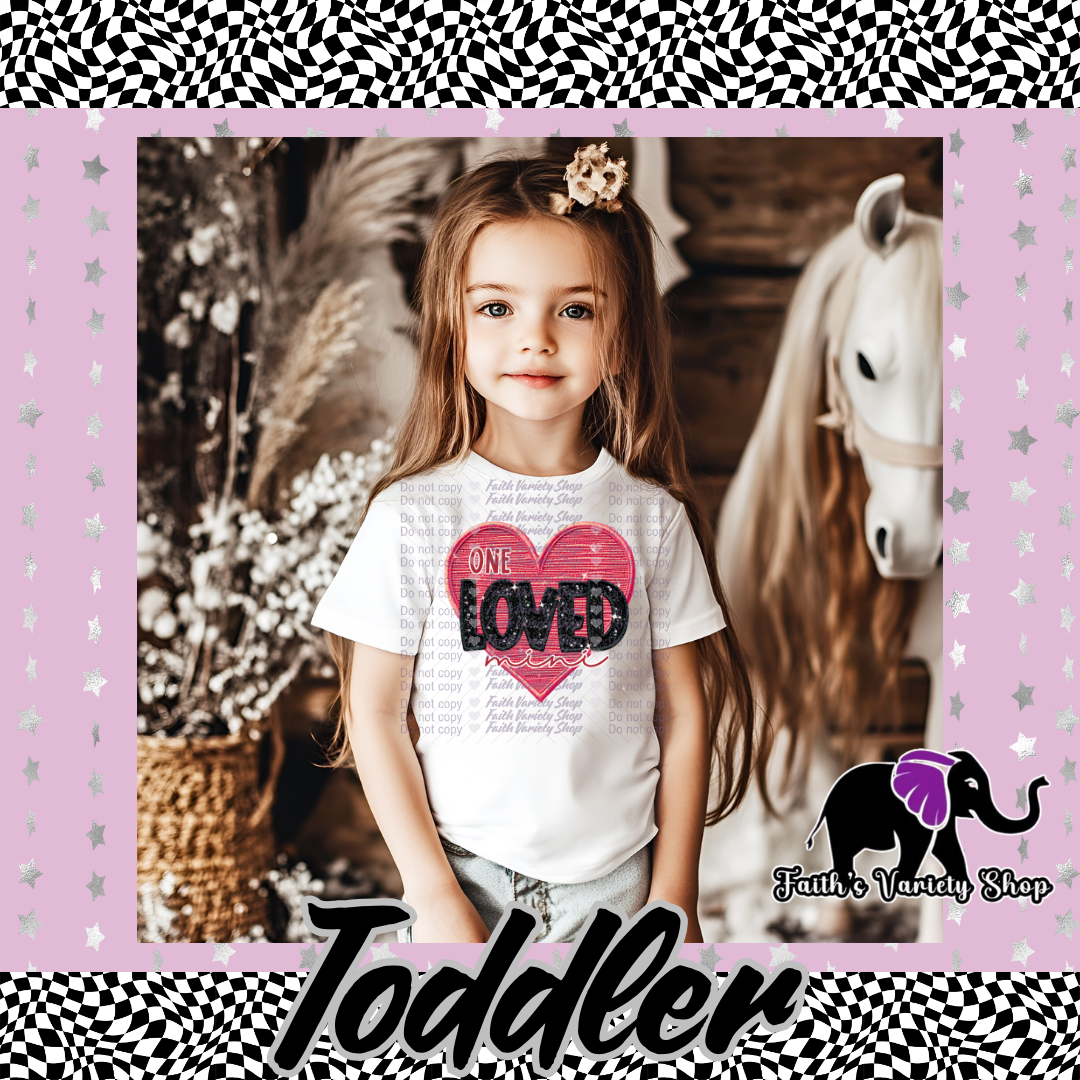 One Loved Mini Heart Toddler Shirt