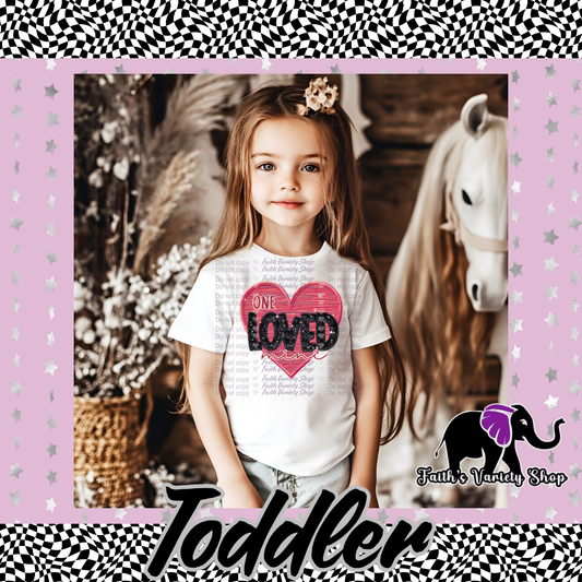 One Loved Mini Heart Toddler Shirt