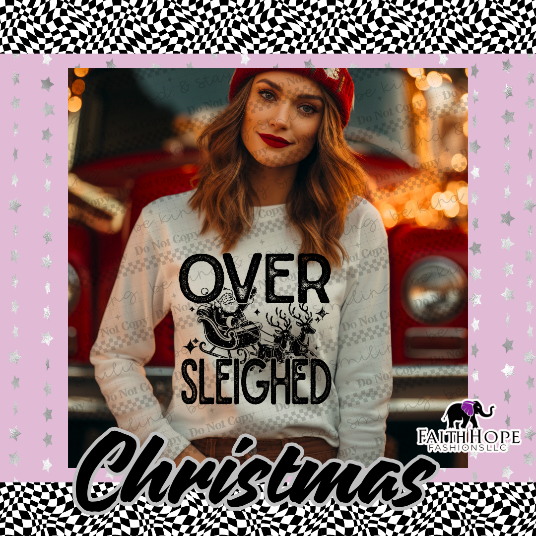 Over Sleighed Adult Sweater