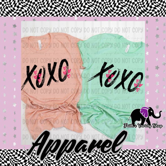 Painted Xoxo Adult Shirt