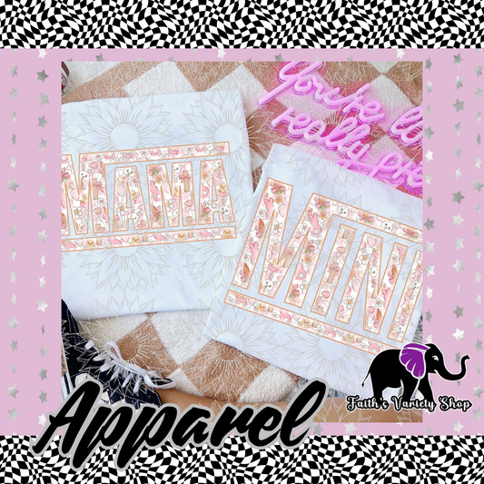Peach Mama and Mini Spring Bunny Apparel