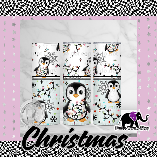 Penguin Lights 20oz Tumbler