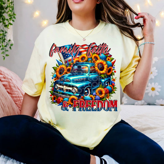 Faith Family Freedom T-shirt