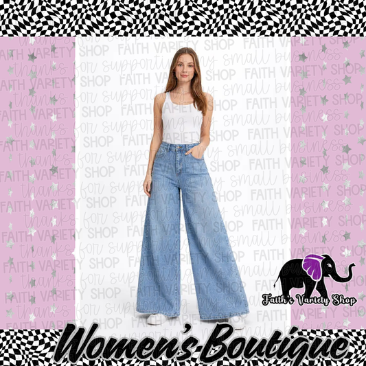 Plus Size Bell Bottom Jeans