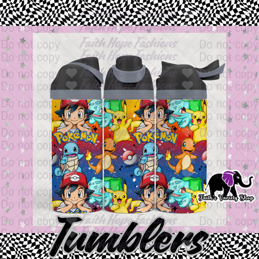 Pokémon Characters Owala Style Tumbler