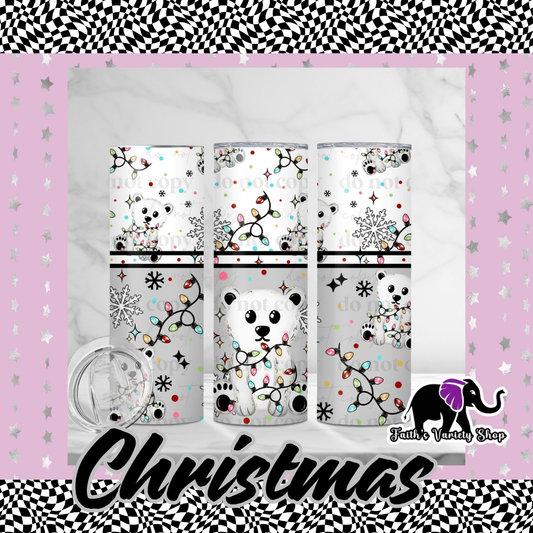 Polar Bear Lights 20oz Tumbler