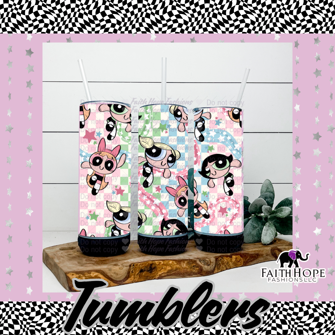 Powder Puff Girls Bluetooth Speaker Tumbler