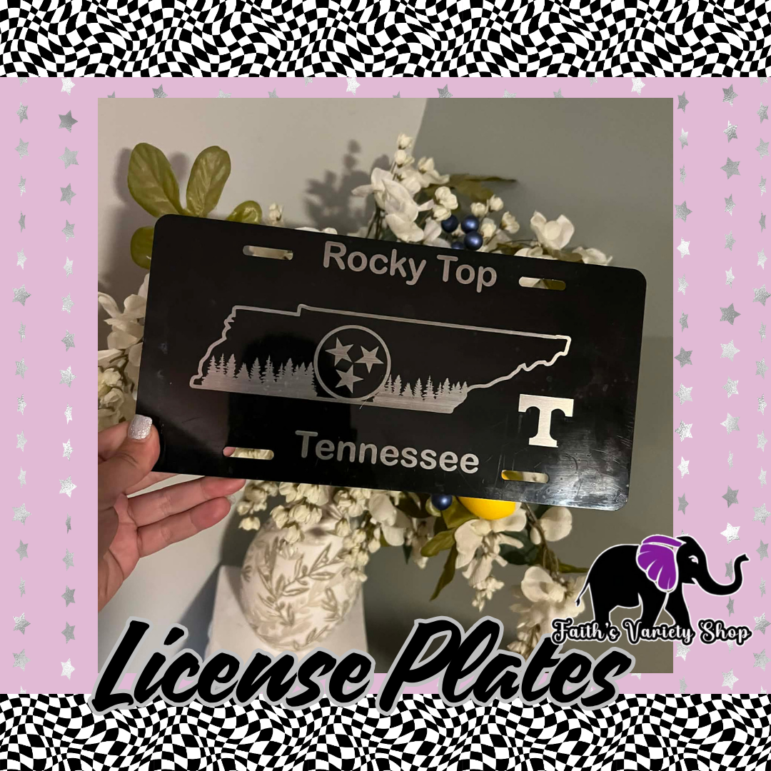 Rocky Top Tennessee License Plate