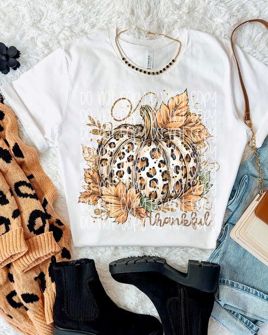 Pumpkin white T-shirt