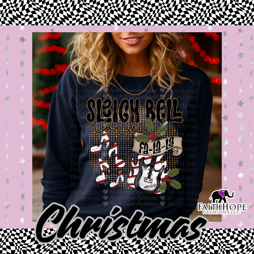 Sleigh Bell Rock Adult Sweater