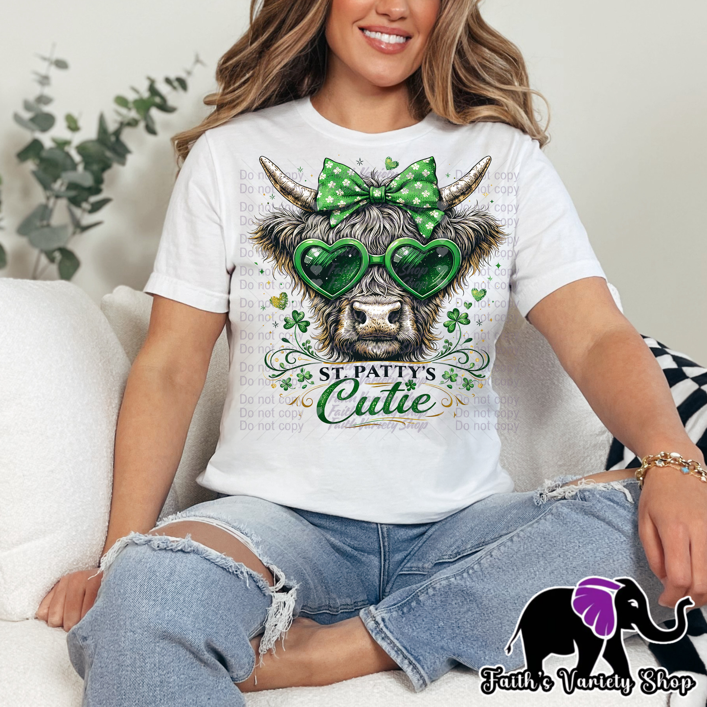 St Patty Cow Cutie Apparel