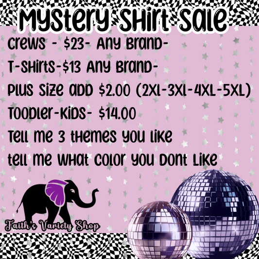 Mystery Shirt Sale