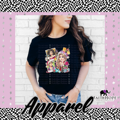 Tangled Polaroid Adult T Shirt