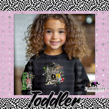 Bettle Juice Toddler Sweater