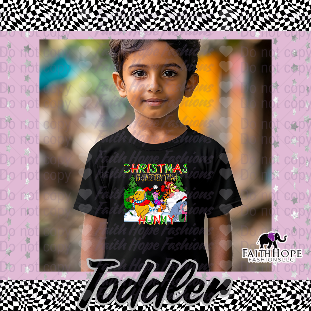 Christmas Sweeter Than Hunny Toddler Shirt