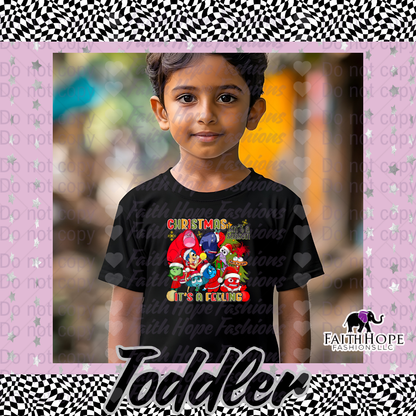 Christmas Feelings Toddler Shirt