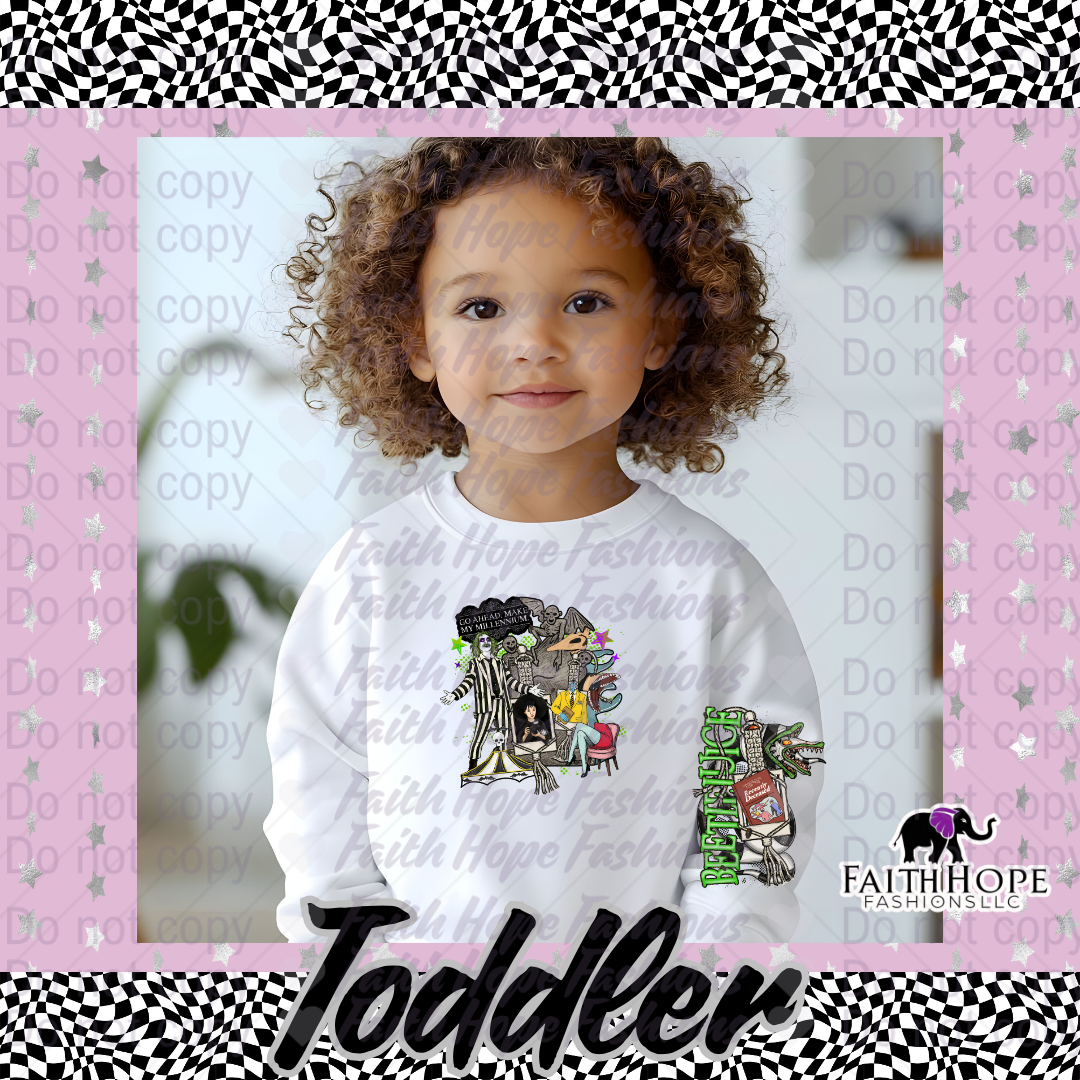 Bettle Juice Toddler Sweater