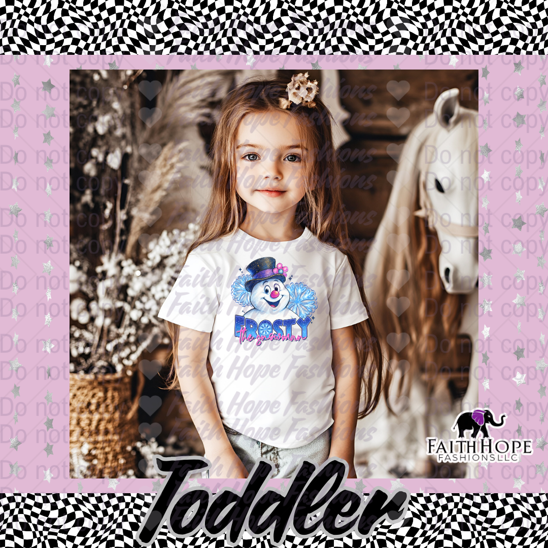 Snowman Frosty Toddler Shirt