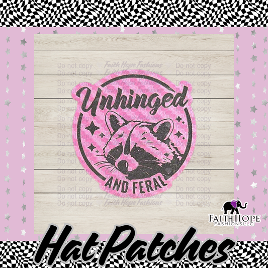 Unhinged and Feral Hat Patch
