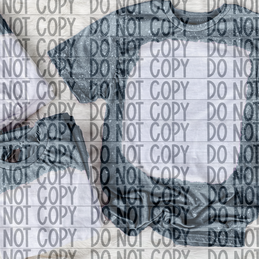 Dark Heather Grey Bleached out T-shirt