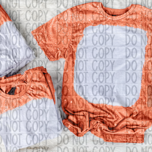 Orange bleached out T-shirts