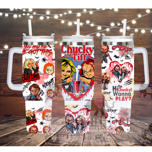 Horror Characters Love Affair 40oz Tumbler