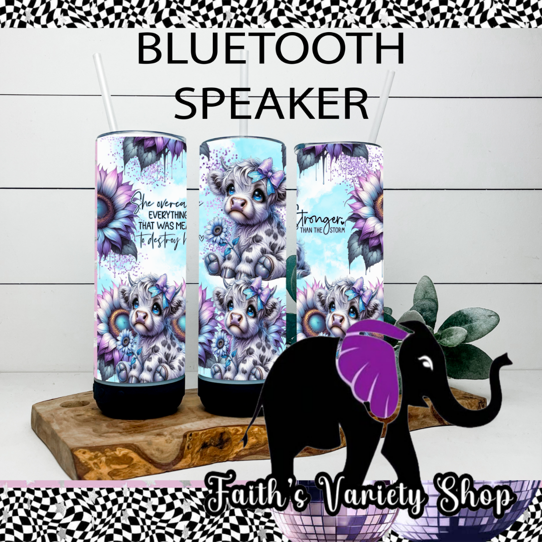 Stronger Than The Storm Cow Tumbler