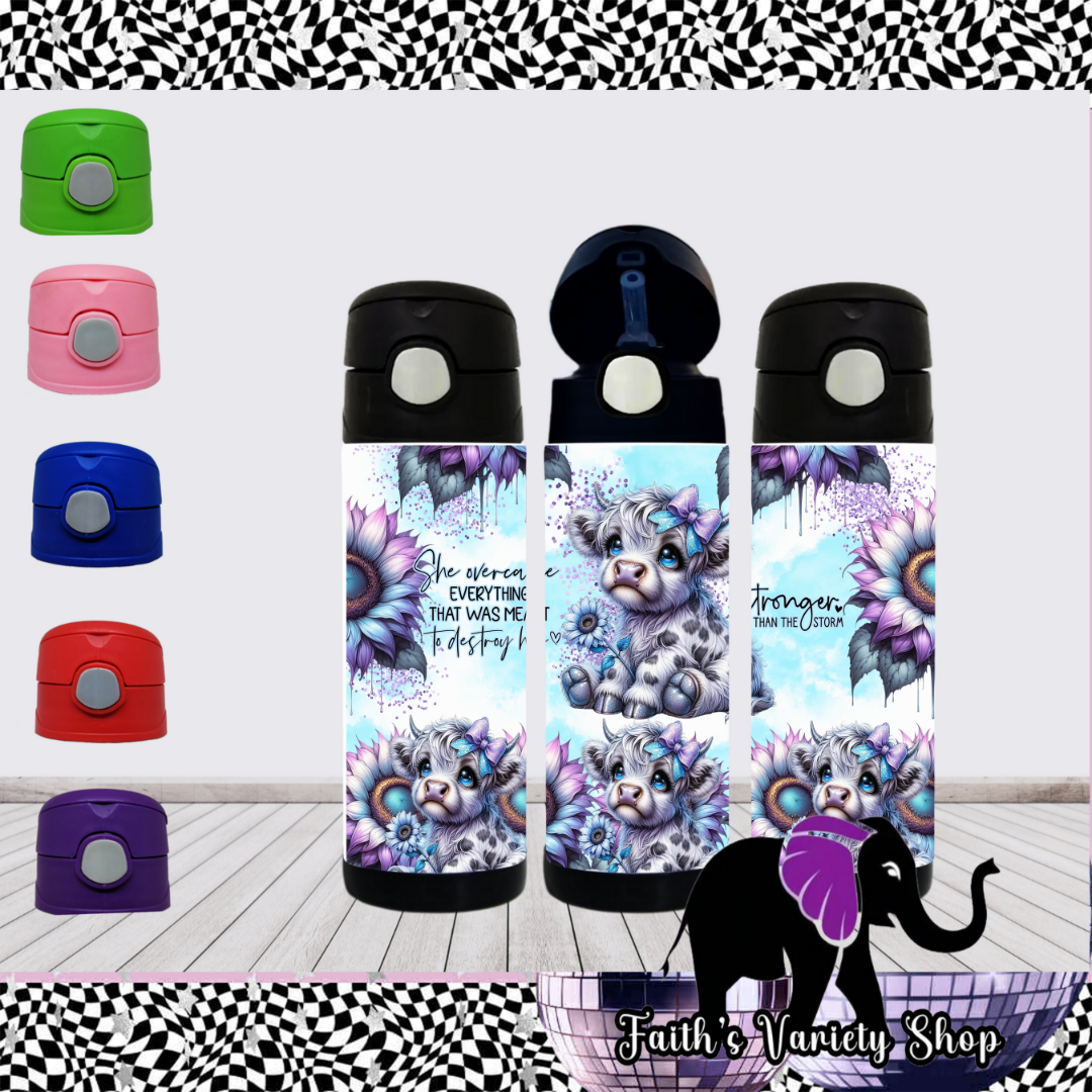 Stronger Than The Storm Cow Tumbler