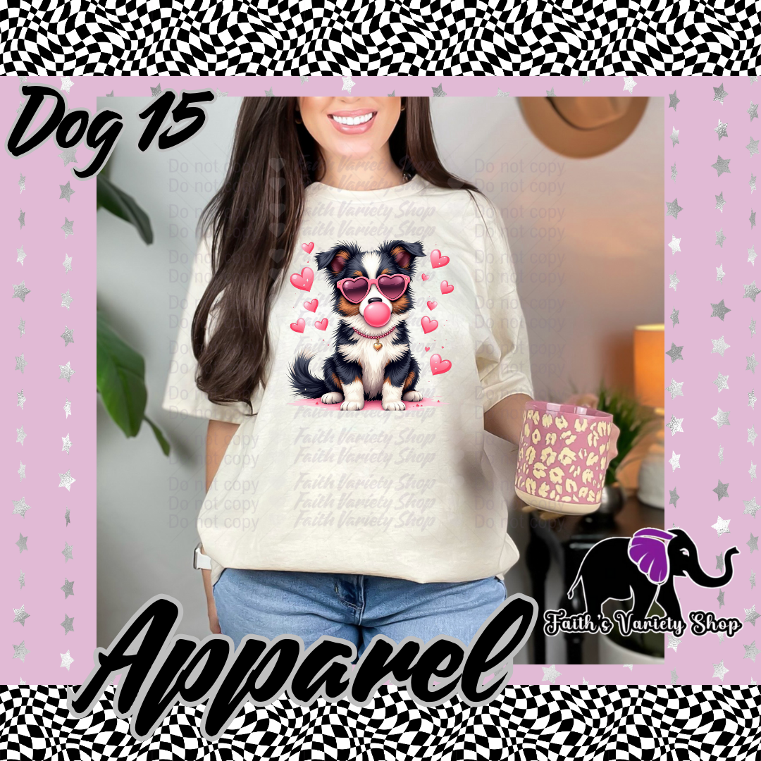 Bubble Gum Dogs With Heart